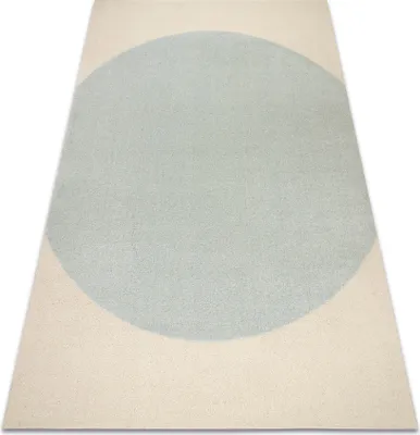 Produktbild von FLUX 461.10.AE500 Wollteppich OSTA - Geometrisch, Strukturell, Loft blau / creme Blau 240x340 cm