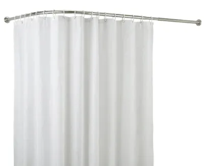 Zdjęcie produktu dla Przegroda prysznicowa - narożna, w kształcie litery "L" - regulowana - zakrzywiona - stal nierdzewna - 72–100 × 111–136 cm