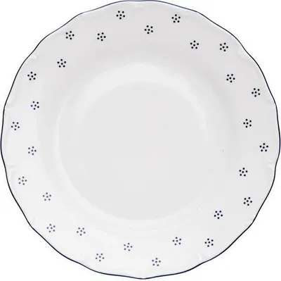 Obrázek produktu pro Talíř dezertní, český porcelán, Verona, 17 cm, modrá valbella, G. Benedikt