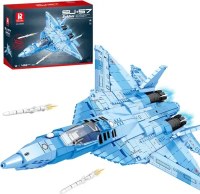 Produktbild von Reobrix 33030 SU-57 Jagdflugzeug-Modellbausatz, 1456 Teile