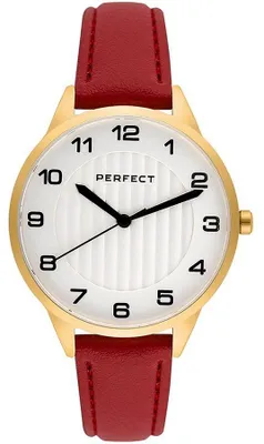 Produktbild von Damenuhr Perfect, rot, Perfect-PF01247