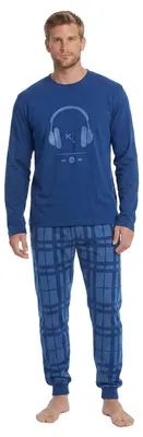 Produktbild von Kisses&Love Herren-Schlafanzug mit langen Ärmeln aus Baumwolle KLP4