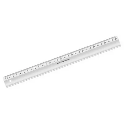 Produktbild von Schullineal 30cm weiß transparent