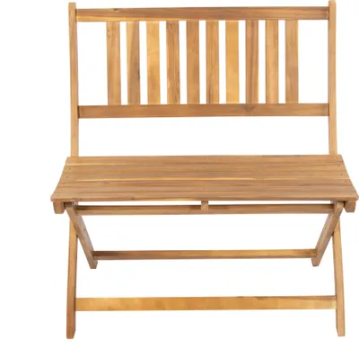 Produktbild von Gartenbank Akazie 80 cm Sitzbank klappbar SKARA