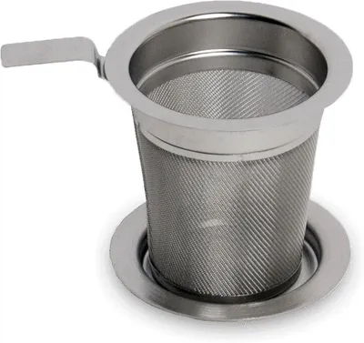 Produktbild von Teesieb [ Ø 7,5cm ] Dauerfilter / Teekanne Filter / Teefilter / Feinmaschig / Tea Infuser