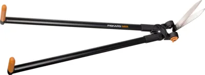 Zdjęcie produktu dla Fiskars 1001565, Ostrza poziome, Długi uchwyt, Proste ostrze, Czarny, Pomarańczowy, 899 mm