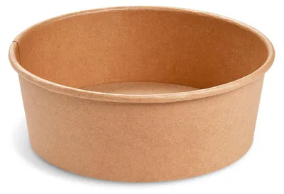 Produktbild von 50x Salatschalen Feinkostschalen braun Ø185mm Pappe PE-beschichtet 1300ml