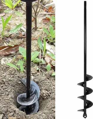 Produktbild von Spiralbohrer für Grundbohrmaschine 4 x 42 cm - Gartenbohrer für Pflanzen und Gartenverbesserung