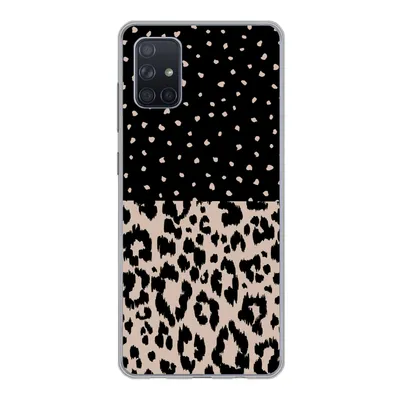 Produktbild von MuchoWow® Handyhülle Schutzhülle Hülle für Samsung Galaxy A71 Panther Druck - Tiere - Design Silikon Softcase Handy Hülle - Kartenbesitzer