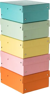 Produktbild von Pudełko do przechowywania Falken PURE Box Pastel 22001968 A5 100 mm różne.