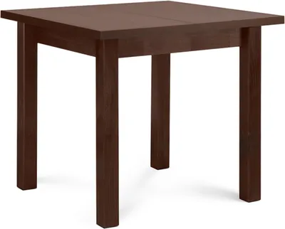 Obrázok produktu pre Konsimo jedálenský stôl jedálenský stôl kuchynský stôl štvorcový "SALUTO", hnedý, bukové drevo/laminát, moderný, 80-110x76x80 cm