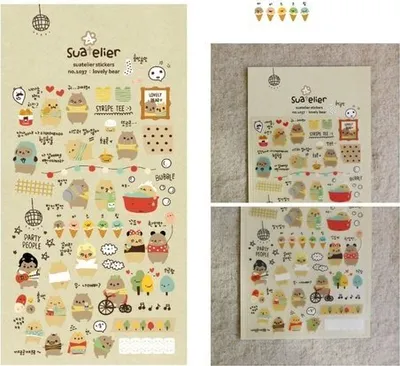 Image de Stickers décoratifs Animaux Ours Suatelier