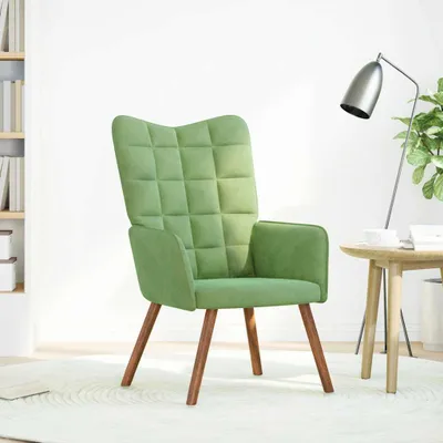 Immagine prodotto di Sedia Relax Verde Chiaro in Velluto