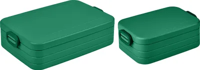 Produktbild von Mepal 2-tlg Take a Break Set - Vivid Green - Groß/Klein - Lunchbox mit Trennwand - ideal für Mealprep - spülmaschinenfest, ABS