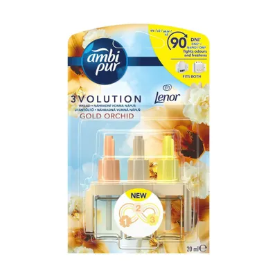 Zdjęcie produktu dla Ambi Pur 3Volution wkład do odświeżacza powietrza 20 ml Złota Orchidea