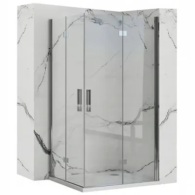Zdjęcie produktu dla Kabina prysznicowa Rea Molier Chrom Double 80x90