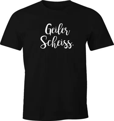 Produktbild von Herren T-Shirt Geiler Scheiss FunShirt Moonworks®  4XL
