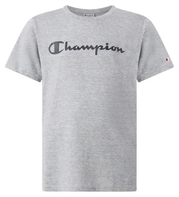 Produktbild von CHAMPION Jungen T-Shirt mit Script-Logo Hellgrau Hellgrau L