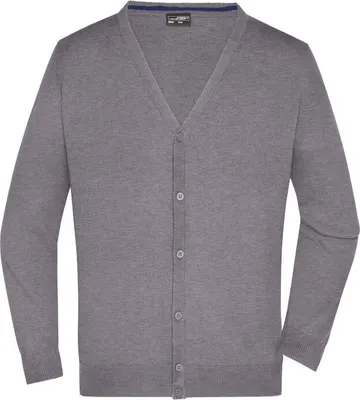 Produktbild von Klassische Baumwoll-Strickjacke grey-heather, Gr. M
