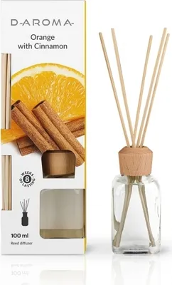 Produktbild von Duftdiffusor D-aroma Reed Diffuser 100ml Orange mit Zimt Lufterfrischer