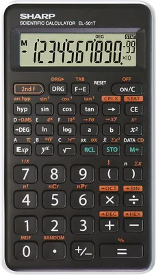 Produktbild von Sharp Schulrechner EL-501 TH 146 Funktionen, Weiß-Schwarz