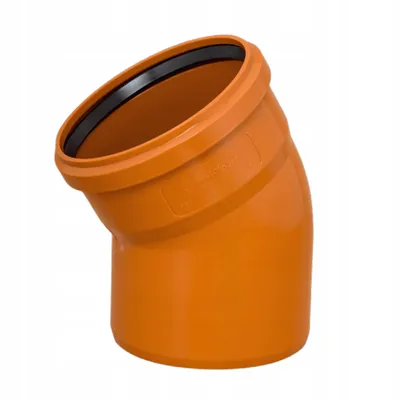 Produktbild von Flachbogen 160/15° Orange PP - Außenkanal Minimalbogen Erdverlegung