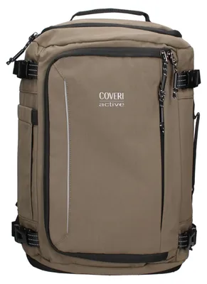 Produktbild von Uni-Rucksack, Marke Coveri, aus 100% Polyester, schwarz, lässiger Stil, mit Reißverschluss und Taschen