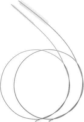 Imagen del producto de Cepillo flexible para manguera, 2 unidades, 100 cm de largo, de acero inoxidable, para la limpieza de tuberías