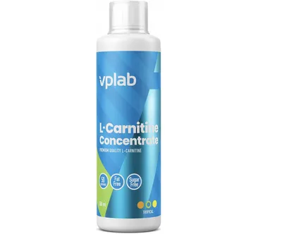 Produktbild von VPLab L-Carnitin Konzentrat Tropische Früchte, 500 ml, 50 Portionen