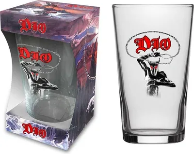 Produktbild von Dio Bierglas  Holy diver klar Band-Merch, Bands, Geschenke Glas Standard