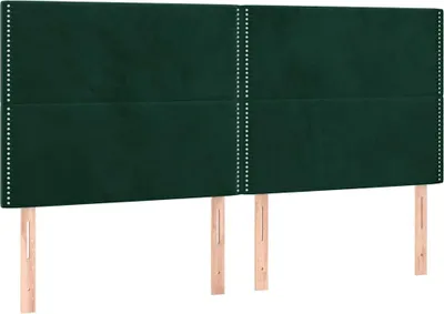 Obrázok produktu pre vidaXL Čelo postele tmavozelené 200 x 5 x 118/128 cm zamat