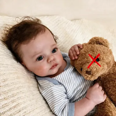 Obrázok produktu pre Realistická bábika Reborn, 45 cm, vyrobená zo silikónu
