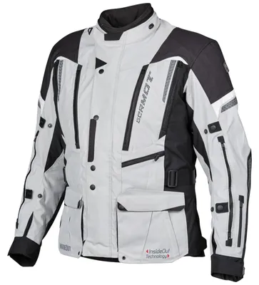 Immagine prodotto di Germot InsideOut giacca da moto in tessuto, grigio chiaro/nero, M