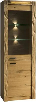 Produktbild von Vitrine Glasvitrine Glasschrank Massivholzschrank Hochschrank Schrankvitrine