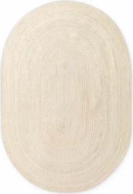 Obrázek produktu pro 160x230 ovál cm Kusový koberec Jute Braided 106007 Ivory ovál