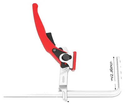 Produktbild von Schreinerei-Zwinge, Schneller Ratschenmechanismus, Robuste Konstruktion, Rot, M