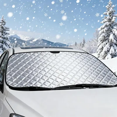 Produktbild von Autovorderfensterabdeckung, universelle Sonnenschutz, UV- und Schneeschutz, für Sommer und Winter