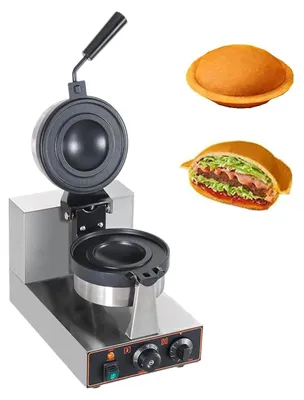 Hamburgerpresse 1300 W Edelstahl Antihaftbeschichtung für Imbisse