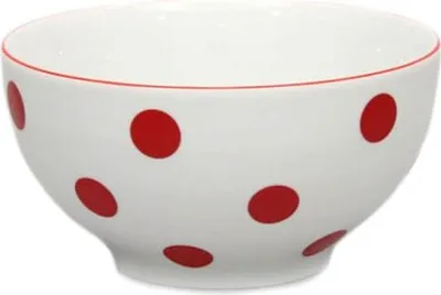 Produktbild von Thun 1794 Suppenschüssel, 14,5 cm, rote Punkte, tschechisches Porzellan Thun