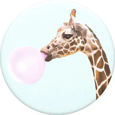 Produktbild von PopSockets PG Bubblegum Giraffe, Griffigkeit, Mehrfarbig, Tiermuster, Universal, 1 Stück(e), 39,7 mm