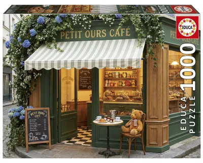 Productafbeelding van Educa Puzzel: Het Kleine Beerencafé, 1000 stukjes, meerkleurig. Geschikt voor kinderen, meerkleurig, one size