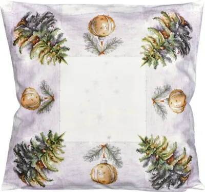 Image de Housse de Noël Arbre de Noël et flacons CYH5485C 40x40 cm