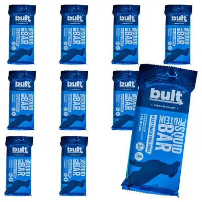 Produktbild von Bult | Squid Bar Hundefutter - Kalmar - 10 Stück - 75g - Hochprotein - Ergänzungsfuttermittel