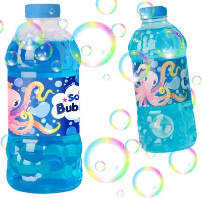 Image de Kit de bulles de savon pieuvre pour enfants, 1000 ml, 500105