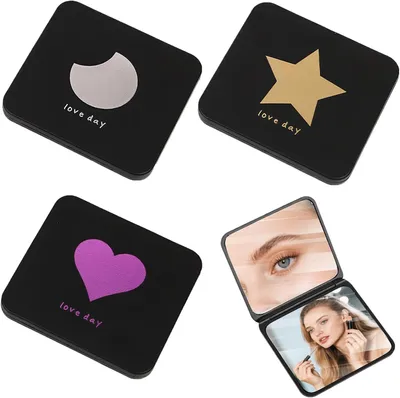 Obrázek produktu pro Zrcátko na líčení s 15násobným zvětšením, 3 kusy, rozměry 7 x 6,5 cm, oboustranné