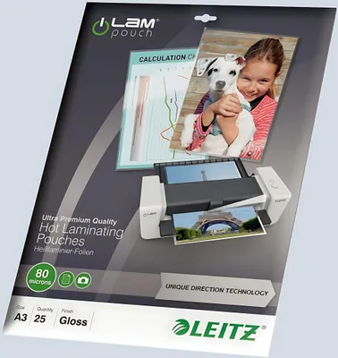 Immagine prodotto di LEITZ pellicola di laminazione iLAM, DIN A3, lucido, 160 mic