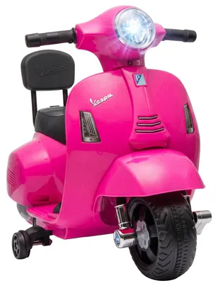 Produktbild von AIYAPLAY Elektro Motorrad Kinder Mini Vespa GTS 6V mit Lithium-Akku Rosa