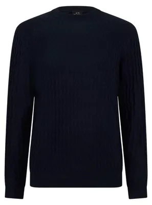Produktbild von Armani Exchange - Pullover für Herren, Texturierter Strick GT23899 (S) (Marine)
