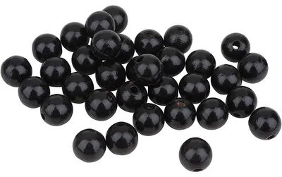 Produktbild von Baier und Schneider Holzperlen 12 mm 30 Stück Schwarz aus Buchenholz