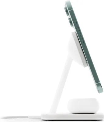 Obrázek produktu pro Twelve south, bezdrátová nabíječka Qi2 2 v 1 HiRise 2 Deluxe kompatibilní s MagSafe, bílá